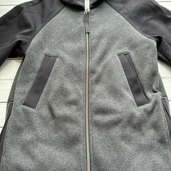Lululemon Both Ways Bomber Heathered Black/Black size 6 - Picture 6 of 13